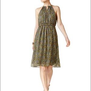 Michael Kors Chain Neck Floral Shift Dress